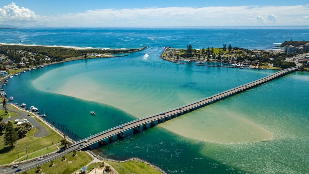 Aerial photo of Forster-Tuncurry — Air Conditioning Professionals in Taree, NSW